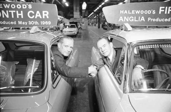 Framed Print : The millionth car produced at the Halewood plant of the Ford Motor Company marked two