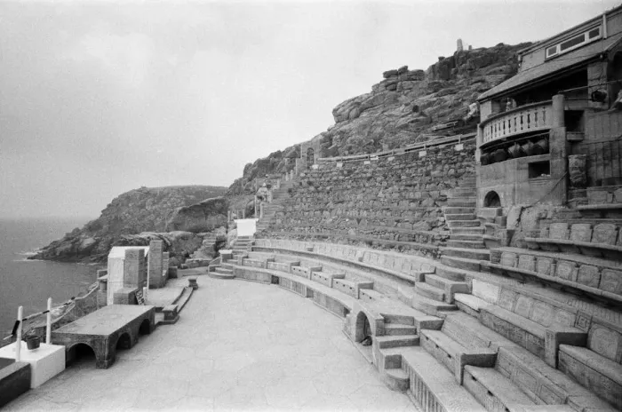 Framed Print : Minack Theatre, Porthcurno, Cornwall. September 1968 Framed Print : Minack Theatre, Porthcurno, Cornwall. September 1968
