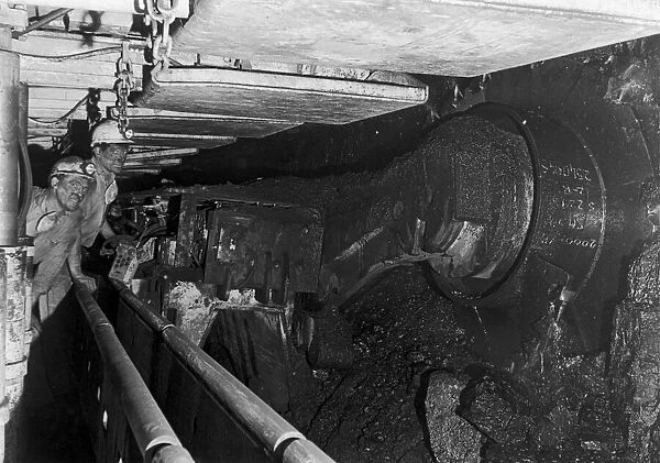 Miners at Coventry Colliery seen here working at the coal face. 5th March 1987
