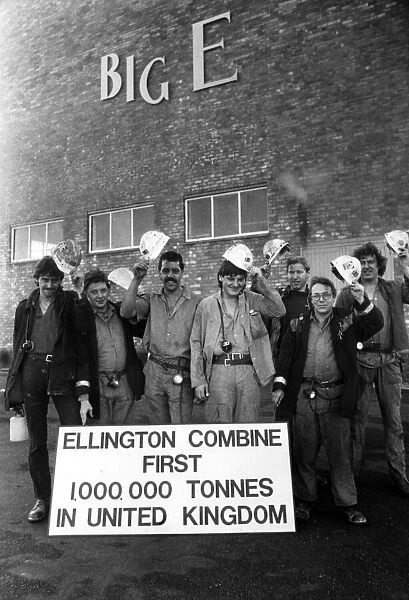 Miners at Ellington celebrate digging out 1, 000, 000 tonnes of coal