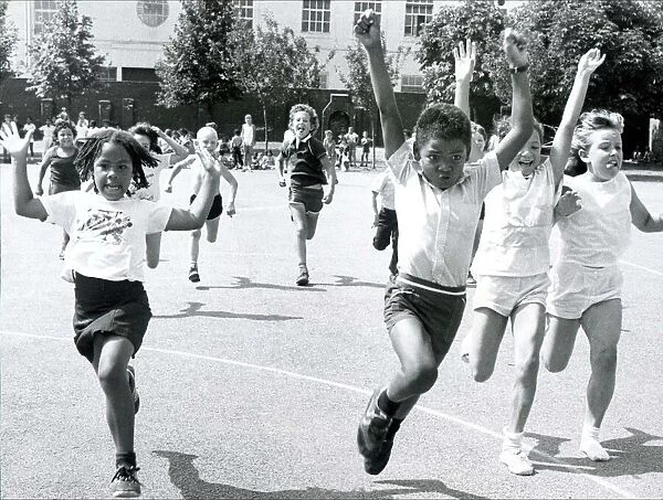 Mini Olympics, Bardley school training. Ladbroke Grove August 1983