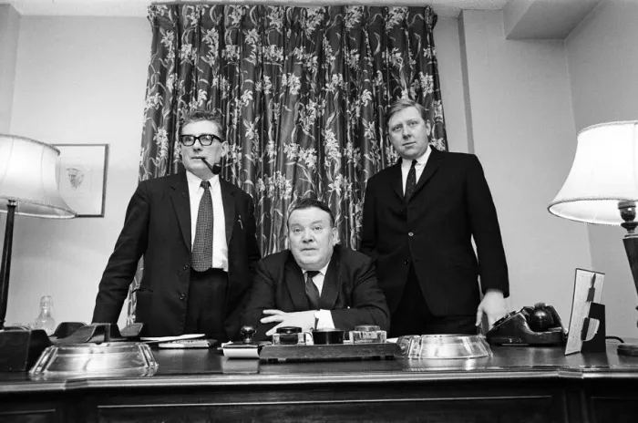 Framed Print : Minister of Labour Mr. Ray Gunter and is two new Parliamentary Secretaries Ernest Framed Print : Minister of Labour Mr. Ray Gunter and is two new Parliamentary Secretaries Ernest