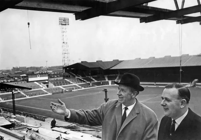 Framed Print : Minister of Sport Dennis Howell and Sir Stanley Rouse President of FIFA were at Old