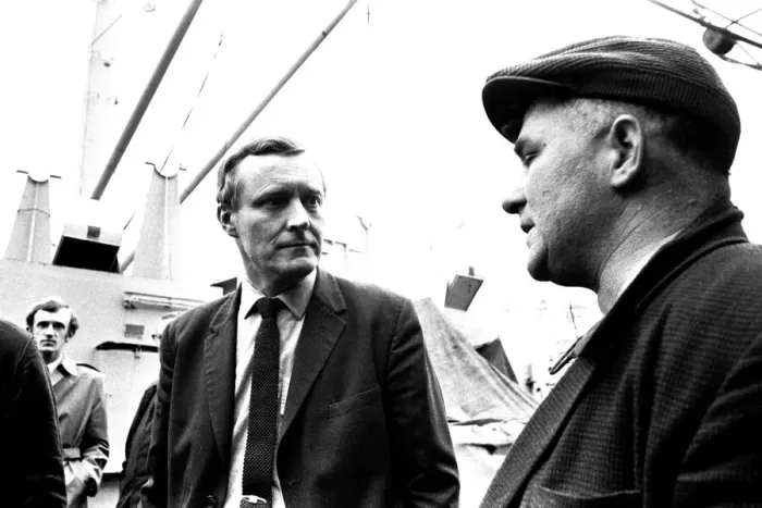 Framed Print : The Minister of Technology Mr. Anthony Wedgewood Benn visiting Palmers Shipyard Framed Print : The Minister of Technology Mr. Anthony Wedgewood Benn visiting Palmers Shipyard