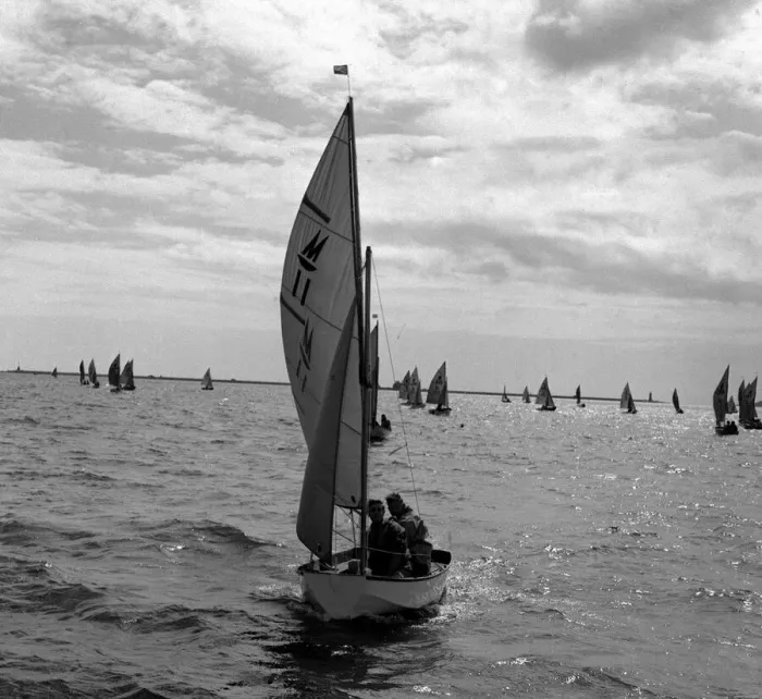Framed Print : Mirror Dinghy August 1964 Mirror Dinghy National Campionships at Plymouth
