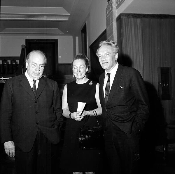 Mirror editor Hugh Cudlipp seen here with his wife and author JB Priestley after a