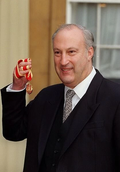 Mirror Group chairman Sir Victor Blank, pictured after being knighted by the Queen at