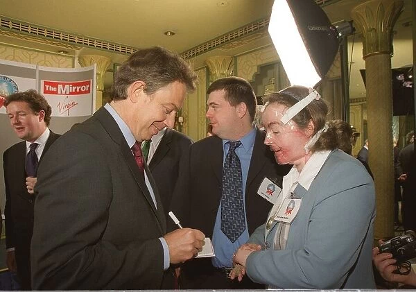 The Mirror Pride of Britain Awards 1999 - Donna Marie Gillion with Tony Blair at the The