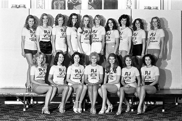 The Miss England 1978, featuring Patricia Morgan (middle front row