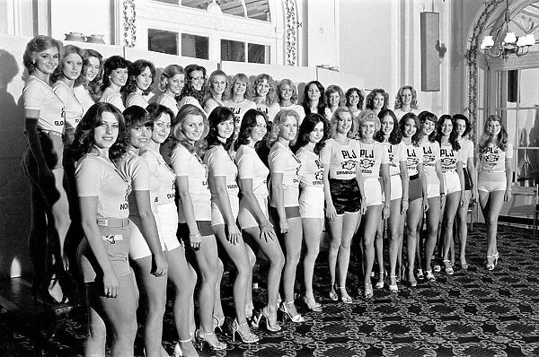 The Miss England 1978, featuring Patricia Morgan (front row 10th from left