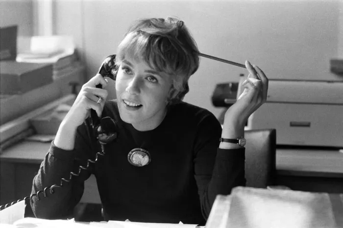 Framed Print : Miss Esther Rantzen, pictured at work in her office at the BBC, Kensington House