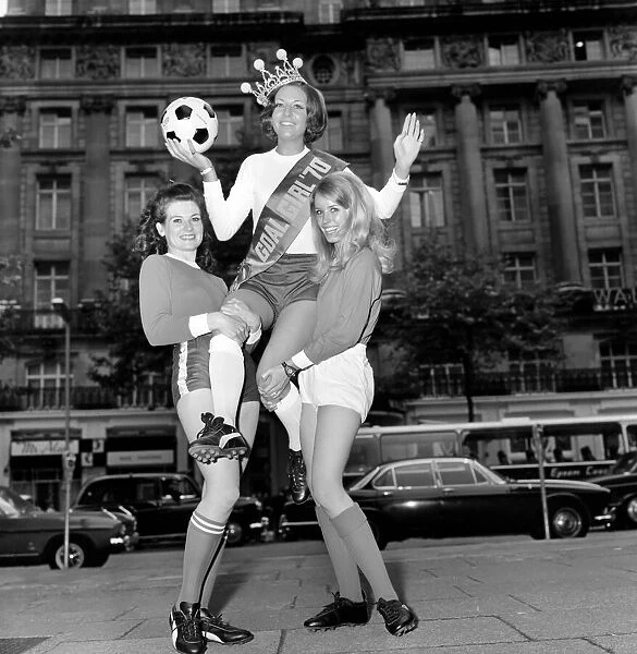 Miss Goal. BritainIs No. 1 Girl Football Fan. At the Waldorf Hotel in London Ten