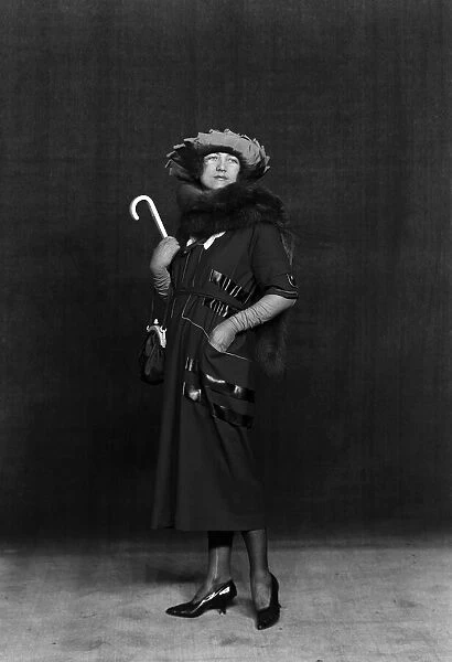 Miss Hylda Lewis wearing 1920s clothing. 12th April 1920