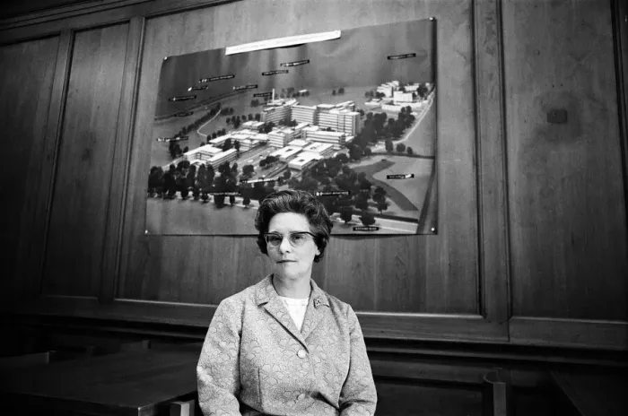 Framed Print : Miss Pamela Lester, who will be Matron of the new Northwick Hospital