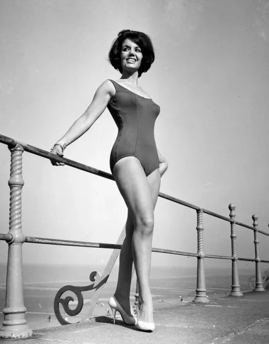 Framed Print : Miss UK finalist 1964, Luisa Debaisa Gibbins, pictured on Blackpools Golden Mile Framed Print : Miss UK finalist 1964, Luisa Debaisa Gibbins, pictured on Blackpools Golden Mile