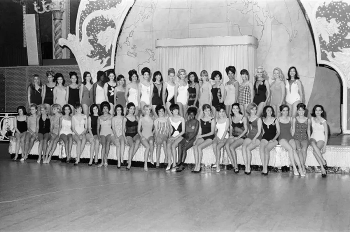 Framed Print : Miss World Contestants, Photo-call at the Lyceum Ballroom, London Framed Print : Miss World Contestants, Photo-call at the Lyceum Ballroom, London