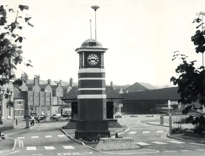 Framed Print : Mitchells and Butlers Brewery. The clock tower which used to be a feature of Framed Print : Mitchells and Butlers Brewery. The clock tower which used to be a feature of