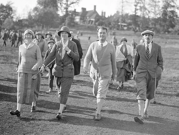 Mixed Foursomes Golf Tournament October 1923 Mrs A Macbeth, Miss J Wetresed