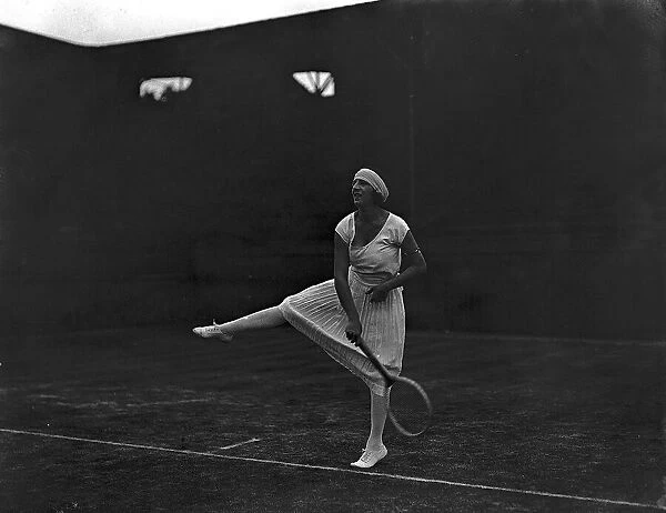 Mlle Suzanne Lenglen at the All England tennis Championships at Wimbledon