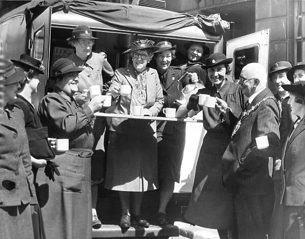 Mobile Canteen during World War Two. Liverpool, Merseyside