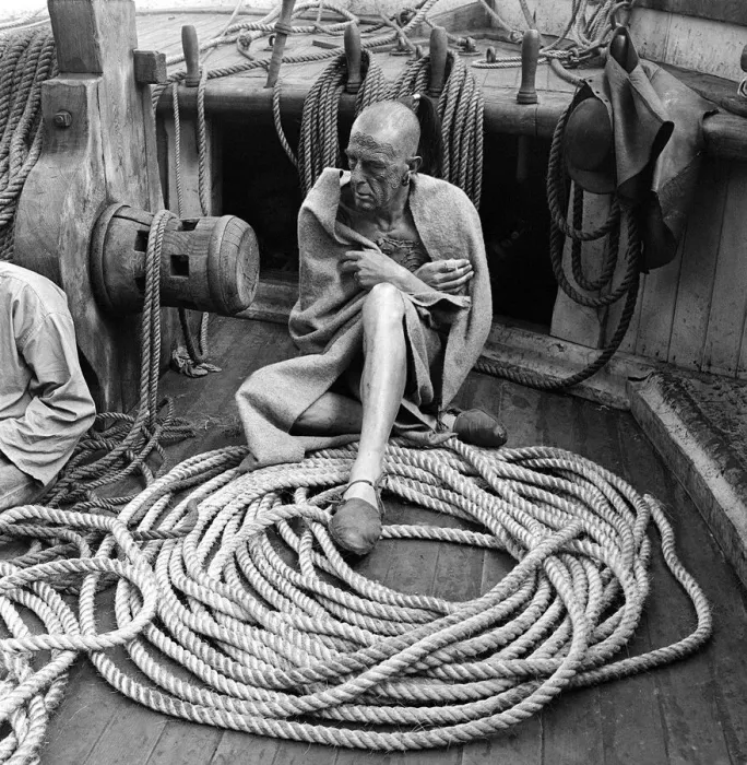 Framed Print : Moby Dick October 1954 Filming at Fishguard of Herman Melville