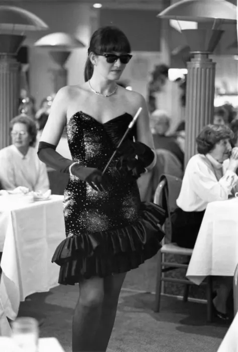 Framed Print : A model all ready for a party in this lavish evening dress