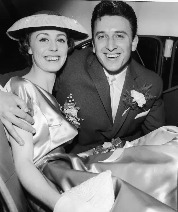 Framed Print : Former model Anne Davidspn and Vince Hill the youngest member of the Raindrops seen here