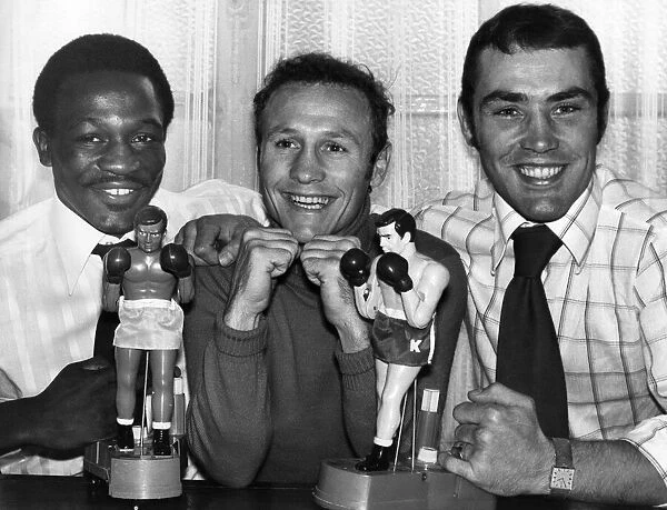 Three model champions. Maurice Hope (left), Paddy McGuire