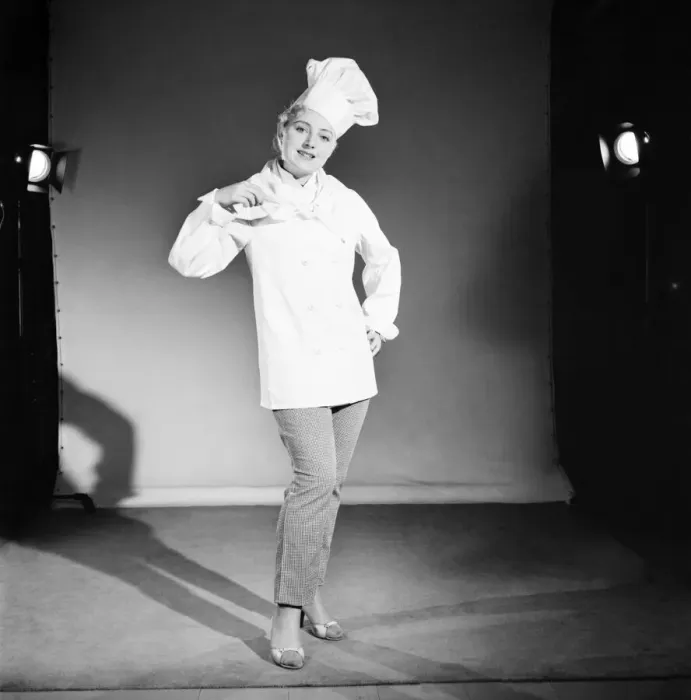 Framed Print : Model dressed as a chef. E250 1959 Framed Print : Model dressed as a chef. E250 1959