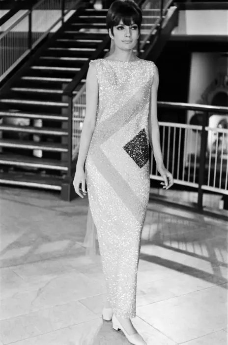 Framed Print : A model at rehearsals for a charity gala Pierre Cardin is giving at the Commonwealth