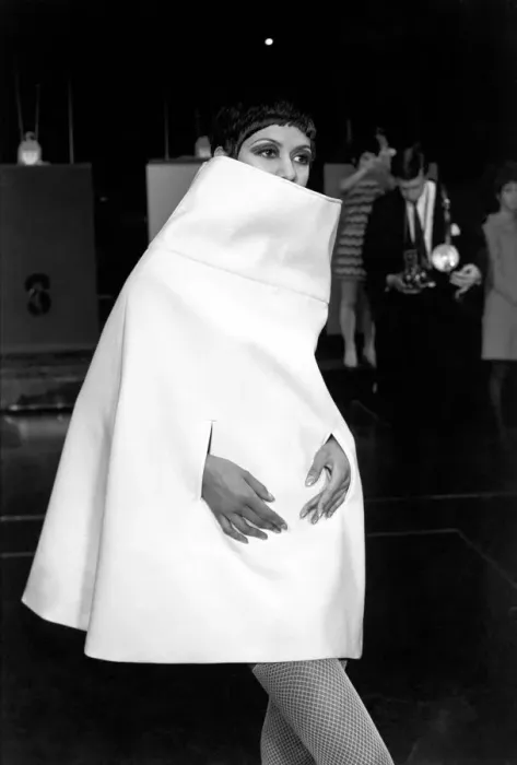 Framed Print : A model seen here wearing a Rhona Roy coat at the Talk of the town fashion show Framed Print : A model seen here wearing a Rhona Roy coat at the Talk of the town fashion show