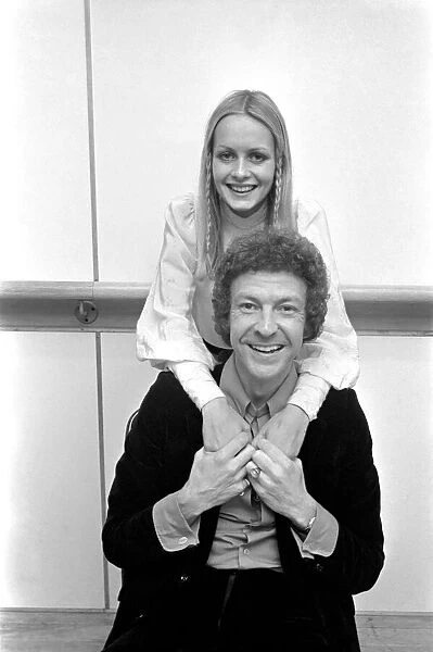 Model Twiggy pictured with opera singer Joseph Ward, whom Twiggy thinks is going to be