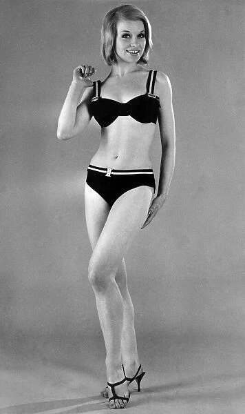 Model wearing a bikini. June 1965 P018008