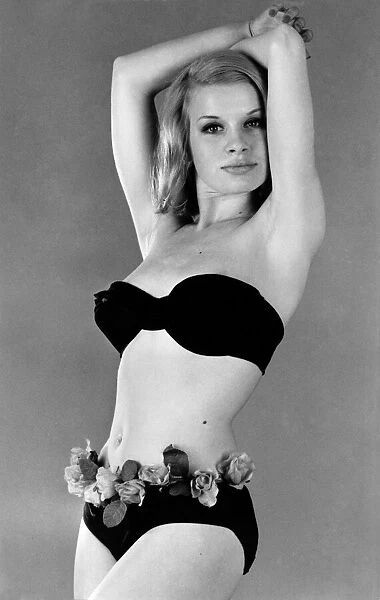 Model wearing a bikini. June 1965 P018009