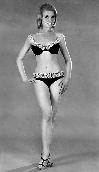 Model wearing a bikini. June 1965 P018019