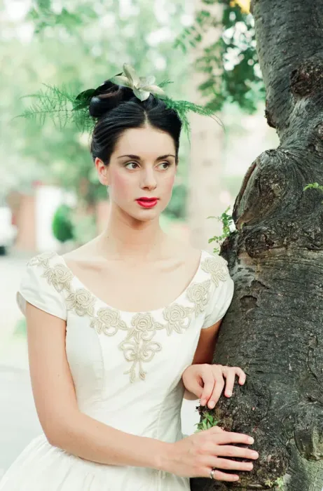 Framed Print : Model wearing Wedding Dress. Your Wedding Supplement, 23rd August 1995