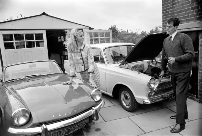 Framed Print : Models pose for a Lolly Dolly wives feature in Manchester