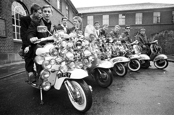 Mods in Peckham, South London, May 1964. Including John Rogers