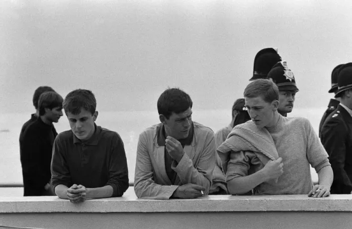 Framed Print : The mods and rockers were two conflicting British youth subcultures of the early to Framed Print : The mods and rockers were two conflicting British youth subcultures of the early to