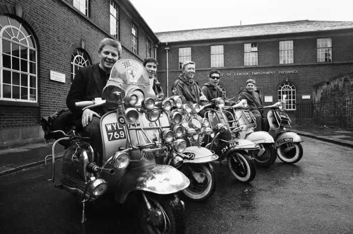 Framed Print : The mods and rockers were two conflicting British youth subcultures of the early to Framed Print : The mods and rockers were two conflicting British youth subcultures of the early to
