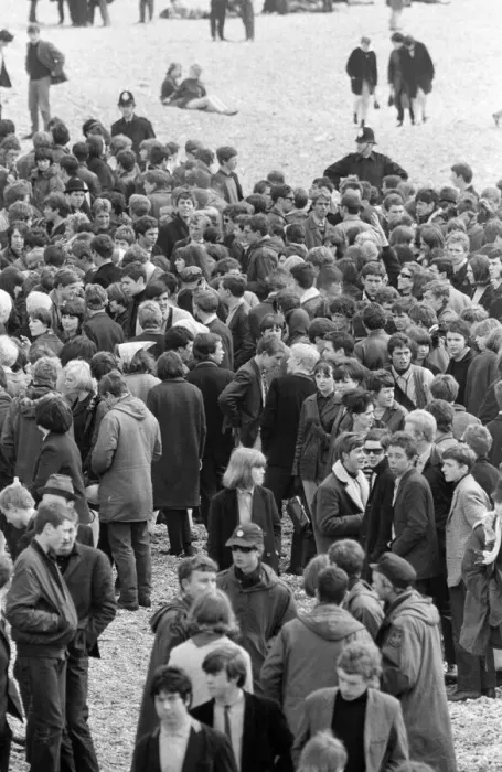 Framed Print : The mods and rockers were two conflicting British youth subcultures of the early to
