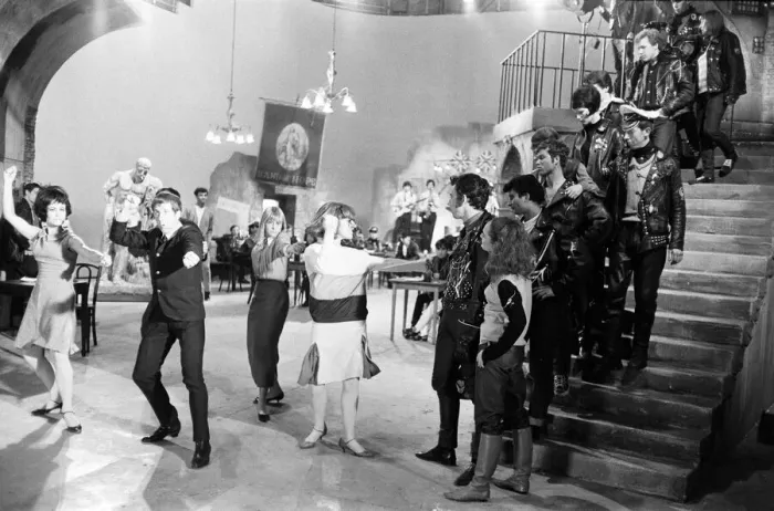 Framed Print : The mods and rockers were two conflicting British youth subcultures of the early to Framed Print : The mods and rockers were two conflicting British youth subcultures of the early to