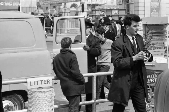 Framed Print : The mods and rockers were two conflicting British youth subcultures of the early to