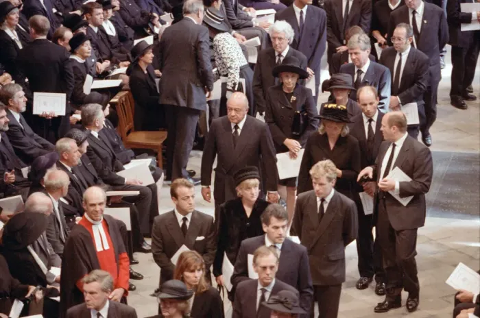Framed Print : Mohamed Al-Fayed at the funeral of Diana, Princess of Wales at Westminster Abbey, London Framed Print : Mohamed Al-Fayed at the funeral of Diana, Princess of Wales at Westminster Abbey, London