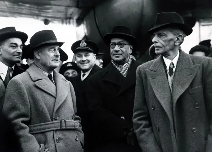 Framed Print : Mohammed Ali Jinnah President of the Moslim League and Lord Wavell circa 1947 Framed Print : Mohammed Ali Jinnah President of the Moslim League and Lord Wavell circa 1947
