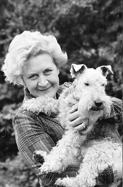Molly Sugden with her dog Muffin 25th May 1978