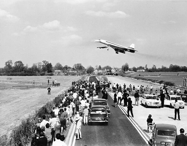 The momentous maiden flight of the British Concorde 002 prototype from Filton near