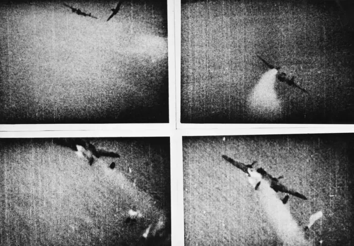 Framed Print : The last moments of a Dornier Do217 over Dieppe on 19 August 1942 Framed Print : The last moments of a Dornier Do217 over Dieppe on 19 August 1942