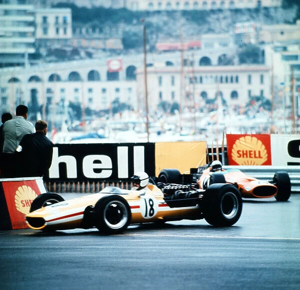 Monaco Grand Prix 1966. Joakim Bonnier in his McClaren-BRM 26th May 1966