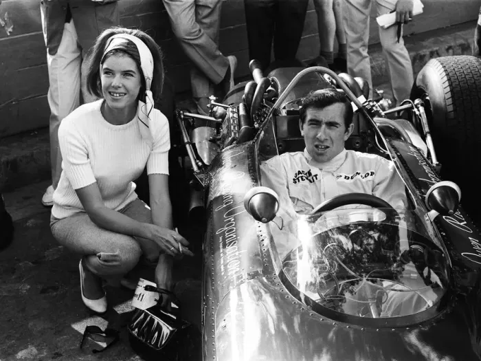 Framed Print : Monaco Grand Prix practice 1966. 22nd May 1966. Jackie Stewart sitting in his Framed Print : Monaco Grand Prix practice 1966. 22nd May 1966. Jackie Stewart sitting in his